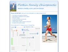 Tablet Screenshot of plotkinfamilychiropractic.com